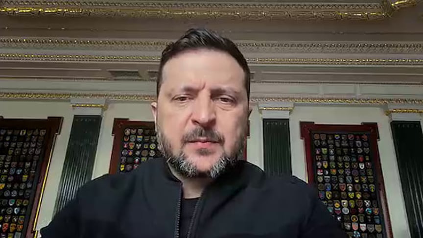 Президент України Володимир Зеленський під час вечірнього звернення