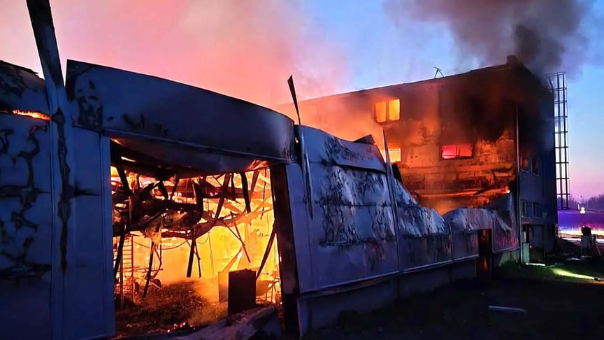 Пожежа на оборонному підприємстві в Чехії