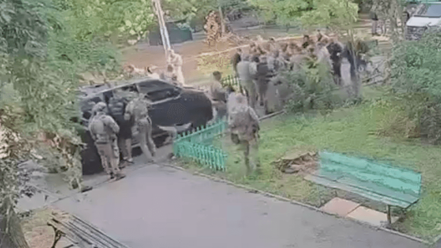 Місце стрілянини між ГУР та СБУ у Києві Місце стрілянини між ГУР та СБУ у Києві
