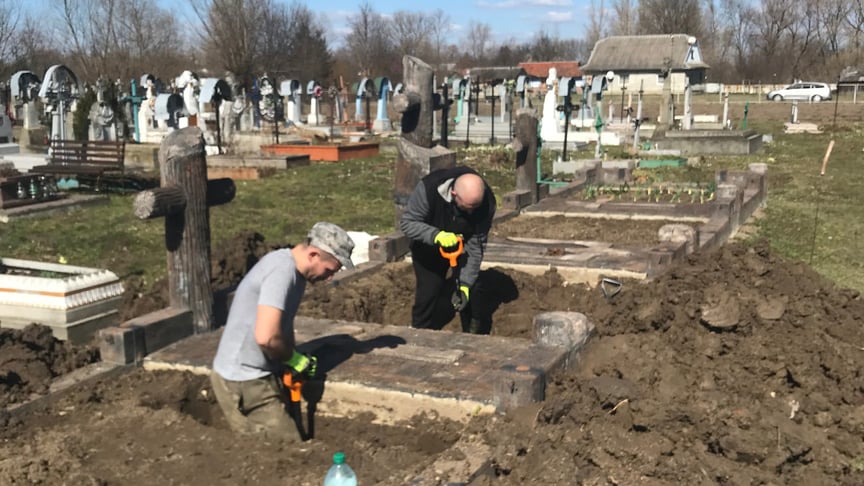 Пошуки 41 загиблого німецького солдата у селі Сопів, що в Івано-франківській області