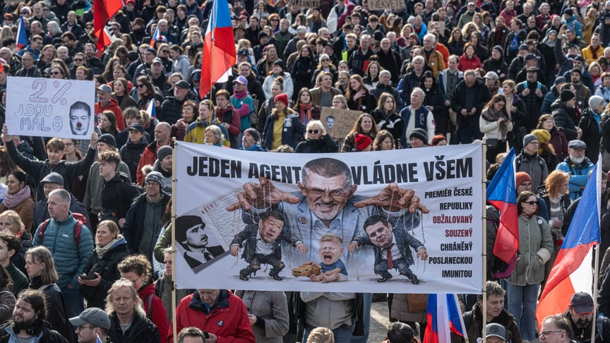 Мітинг у Празі проти уряду Андрея Бабіша, 21 березня 2026 року