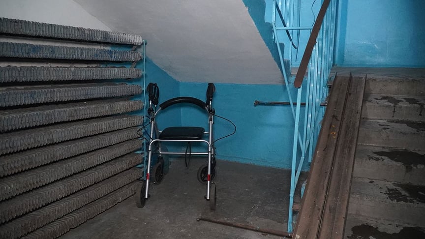 Під’їзд у Тернополі, де знайшли немовля