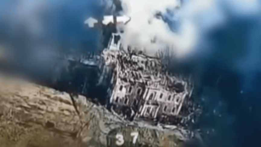 Обстрел дворца Харитоненко в Сумской области