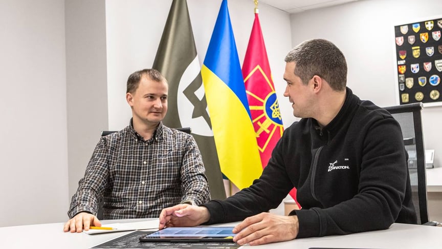 Тарас Чмут (ліворуч) та Михайло Федоров