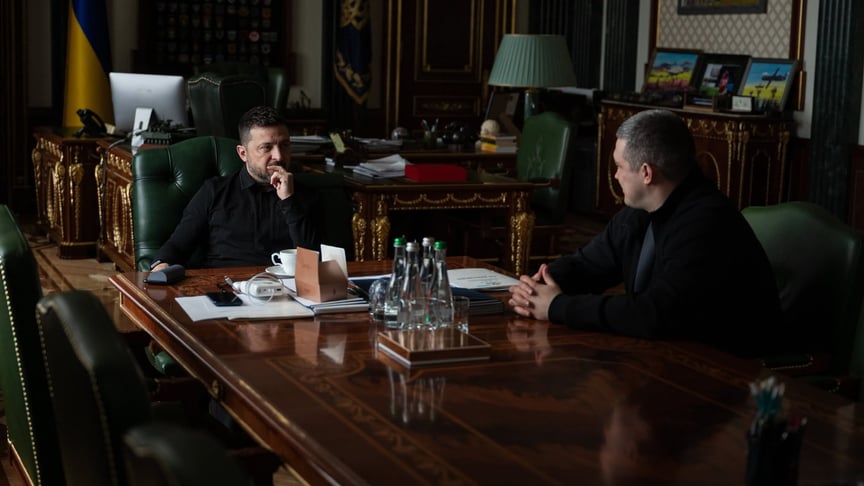 Президент України Володимир Зеленський та ексміністр оборони Михайло Федоров