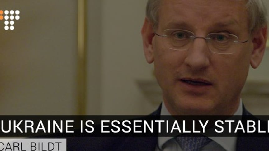 'Ukraine Is Essentially Stable' – Carl Bildt
