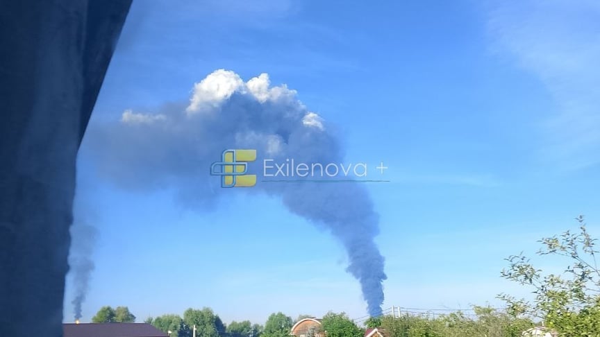 Дим на НПЗ у Кстово після атаки дронів