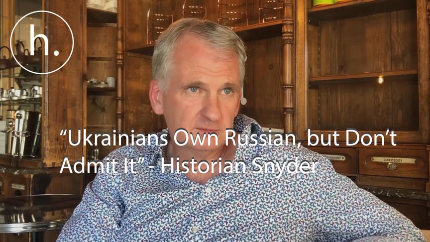 Historian Snyder on Language, Zelenskyy and Vakarchuk