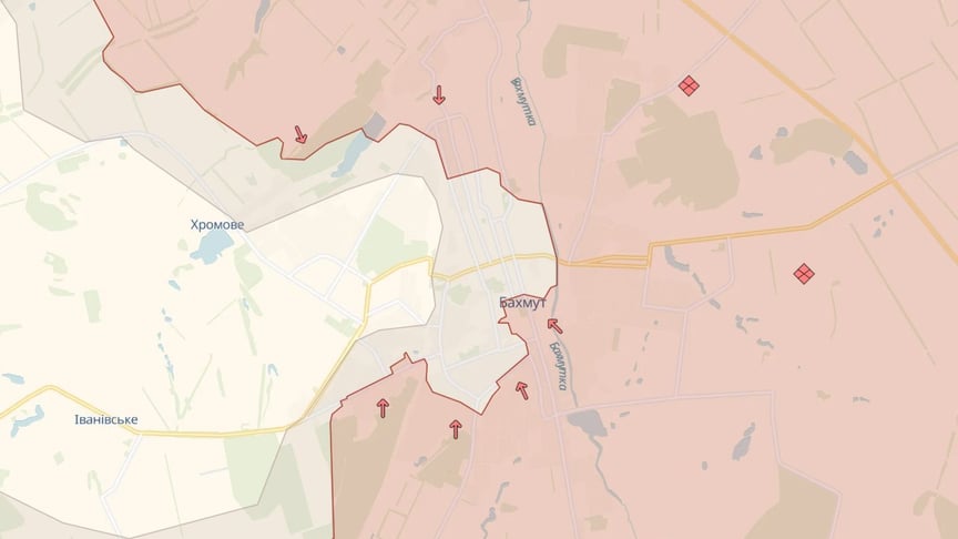 Ситуація у Бахмуті станом на ніч проти 3 квітня