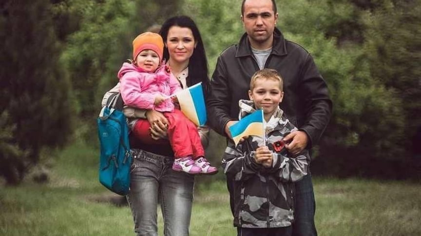 Сергей Сова вместе с семьей