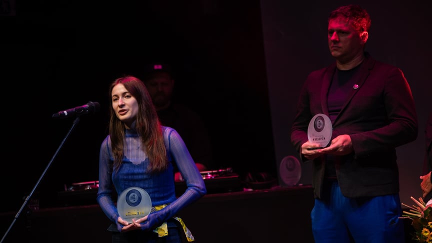 Авторка аудіокниги Hovory Вікторія Кралько на врученні нагороди