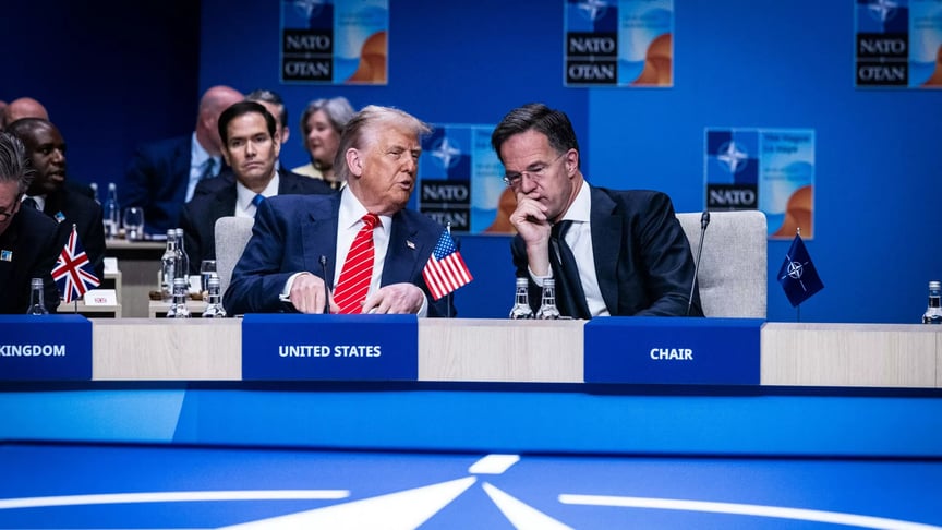 Президент США Дональд Трамп та генсек НАТО Марк Рютте