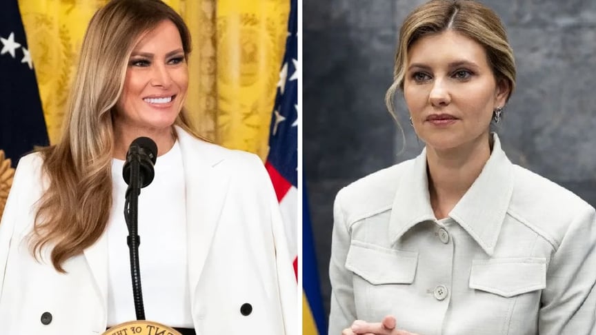 Меланія Трамп та Олена Зеленська