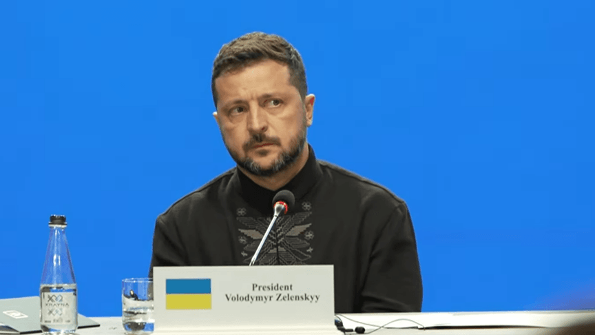 Президент Володимир Зеленський на пресконференції, Київ, 24 серпня 2026 року
