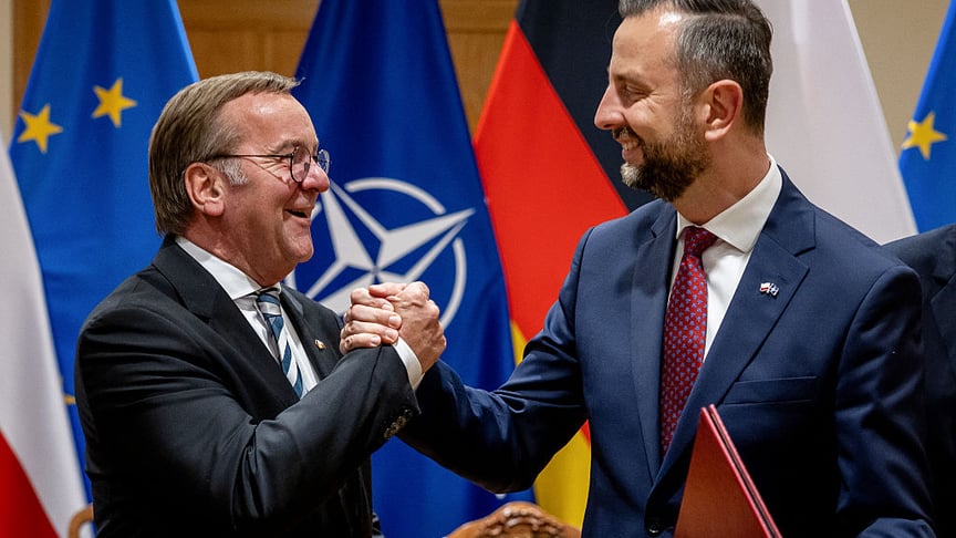 Міністр національної оборони Польщі Владислав Косіняк-Камиш та міністр оборони Німеччини Борис Пісторіус
