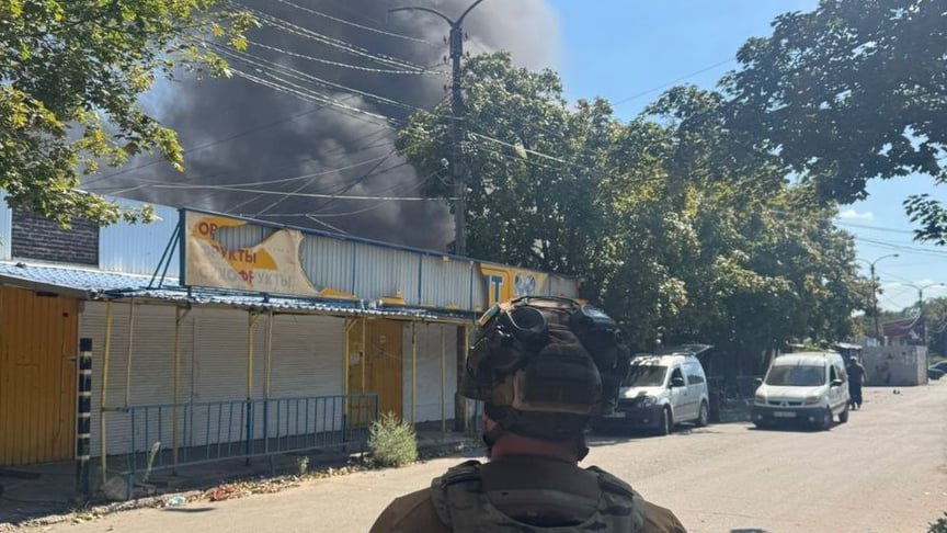 Consequences of Russian shelling in Kostiantynivka, Donetsk Oblast, August 20,