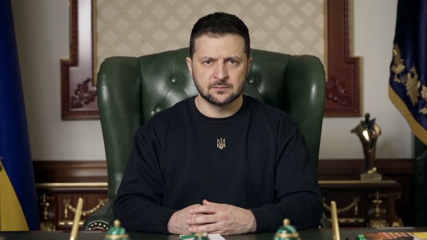 Володимир Зеленський під час звернення 3 січня 2023 року