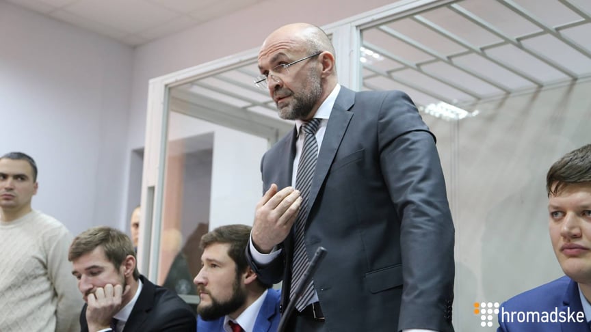 Владислав Мангер на засіданні 13 лютого в Шевченківському райсуді Києва
