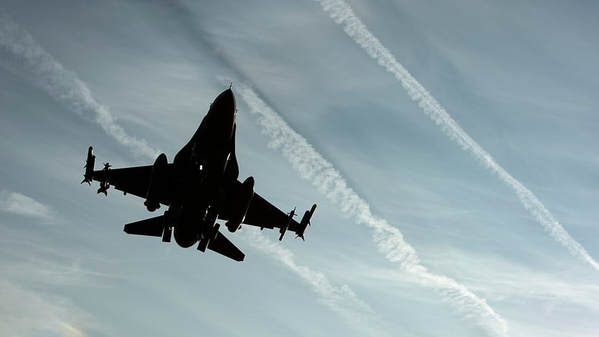 Ілюстративне фото. Винищувач F-16