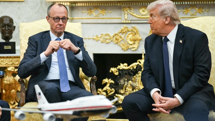 Канцлер Німеччини Фрідріх Мерц та президент США Дональд Трамп у Білому домі, 3 березня 2026 року