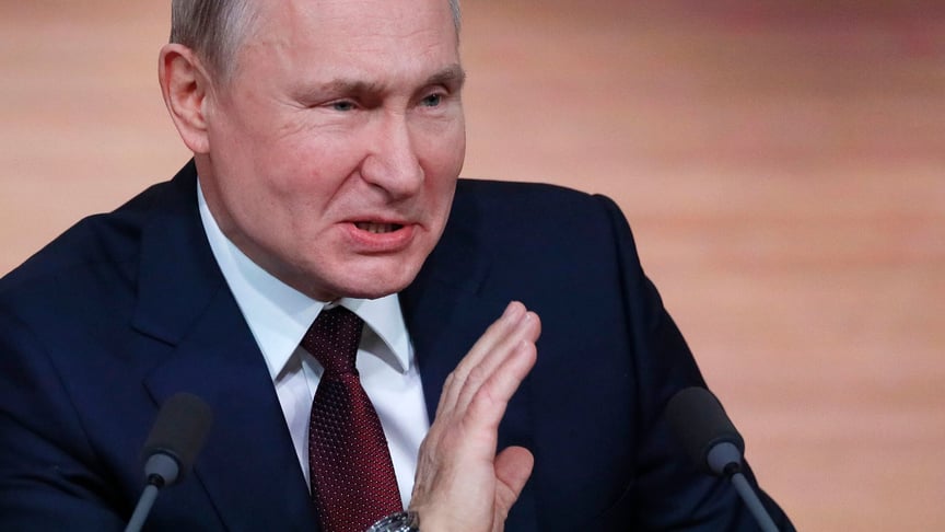 Президент РФ Володимир Путін на підсумковій пресконференції, Москва, 19 грудня 2019 року