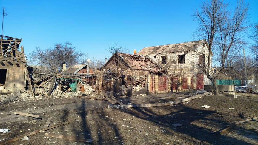 Наслідки російських ударів по Дружківці на Донеччині, 4 лютого 2026 року