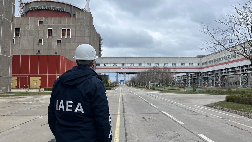 Наблюдатель МАГАТЭ на Запорожской атомной электростанции, 29 марта 2023 года