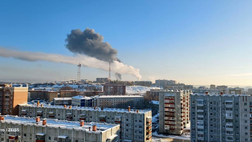 Столб дыма заметили в российском городе Ухта