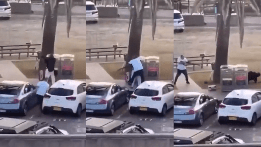 Колаж. Чоловік роззброює стрільця у Сіднеї