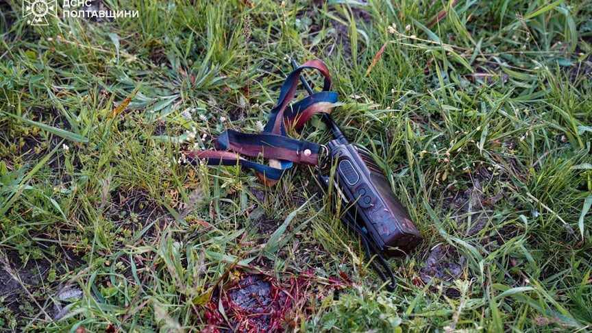 Місце атаки по рятувальниках ДСНС на Полтавщині