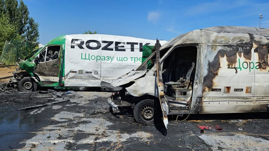 росіяни атакували склади компанії Rozetka у Броварах, 1 серпня 2026 року