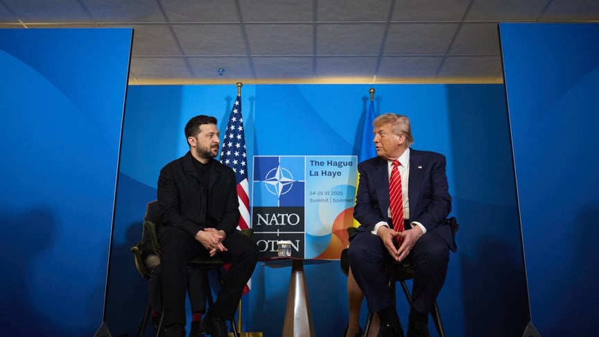 Президенти України та США Володимир Зеленський та Дональд Трамп