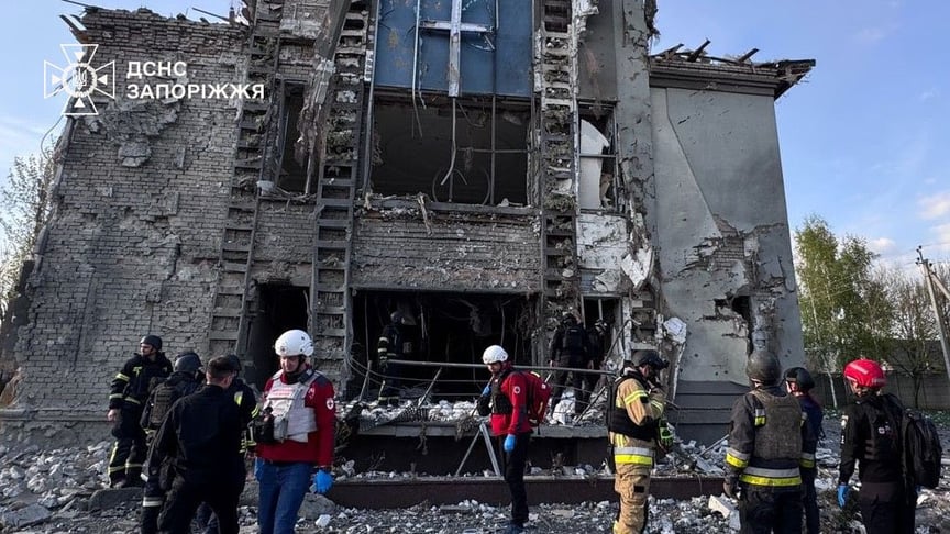 Наслідки російської атаки на Запоріжжя