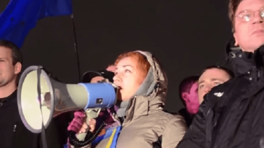 The First Day of Ukraine's EuroMaidan Protests. November 21, 2013. Kyiv, Ukraine.