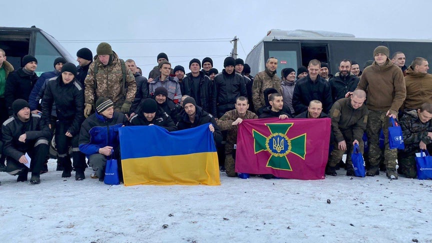 В субботу, 4 февраля, удалось освободить из плена еще 116 защитников Украины