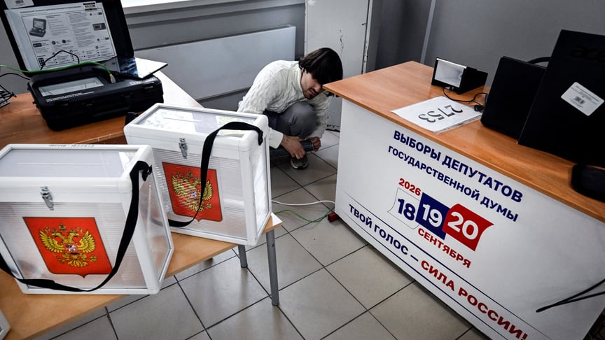 Ілюстративне фото. Підготовка виборчої дільниці в росії на тлі перших з початку повномасштабного вторгнення парламентських виборів, 18 вересня 2026 року Ілюстративне фото. Підготовка виборчої дільниці в росії на тлі перших з початку повномасштабного вторгнення парламентських виборів, 18 вересня 2026 року