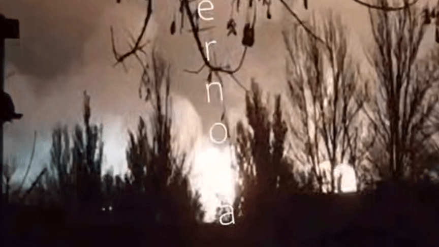 Последствия атаки на базу хранения Shahed в Донецке