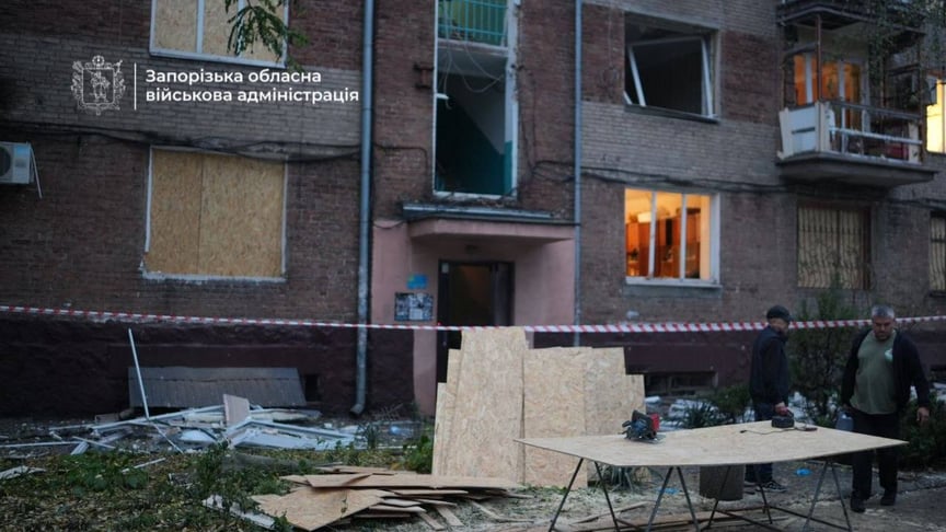 Последствия российской атаки по Запорожью, 18 октября 2026 года