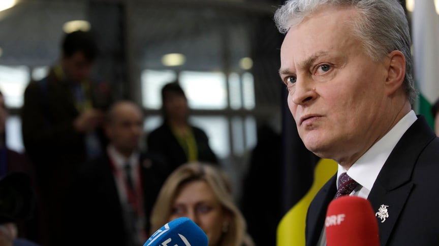 Президент Литви Гітанас Науседа. Брюссель, Бельгія, 12 грудня 2019 року