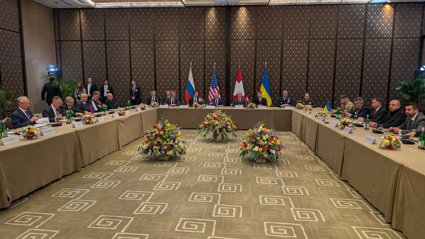 Ілюстративне фото. Тристоронні переговори між Україною, США та росією у швейцарській Женеві, 17 лютого 2026 року