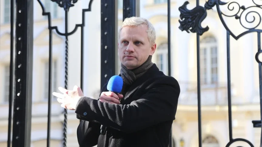 Голова правління «Центру протидії корупції» Віталій Шабунін Голова правління «Центру протидії корупції» Віталій Шабунін під час акції у жовтні 2021 року