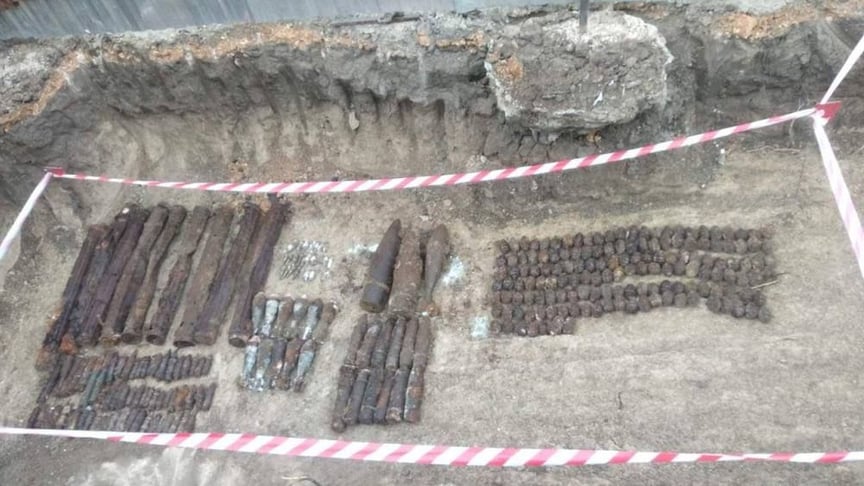 В Одесі знайшли 265 вибухонебезпечних боєприпасів часів Другої світової війни