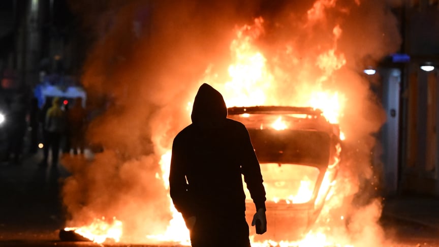 Протести в місті Балліміна, що в Північній Ірландії, 10 червня 2025 року