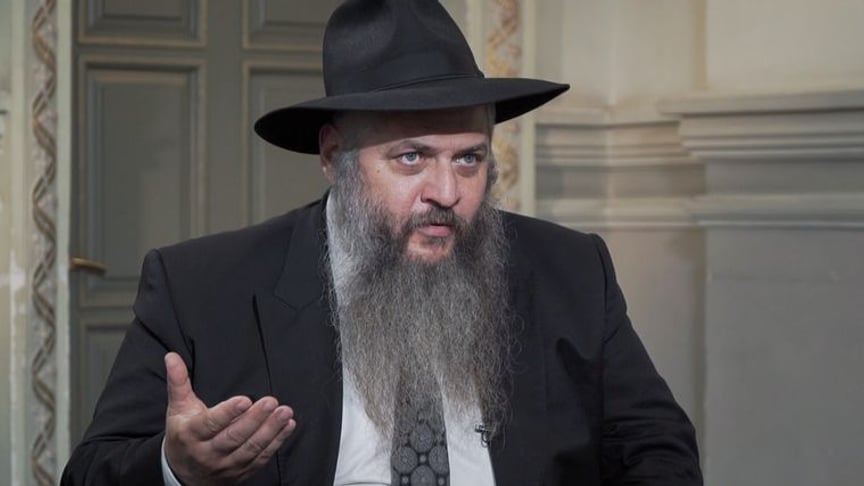 Chief Rabbi of Ukraine and Kyiv Moshe Reuven Azman during an interview, Kyiv, August 16, 2019