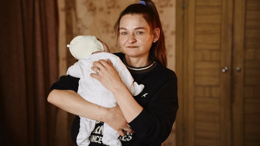 Ольга Крівогуб з донькою