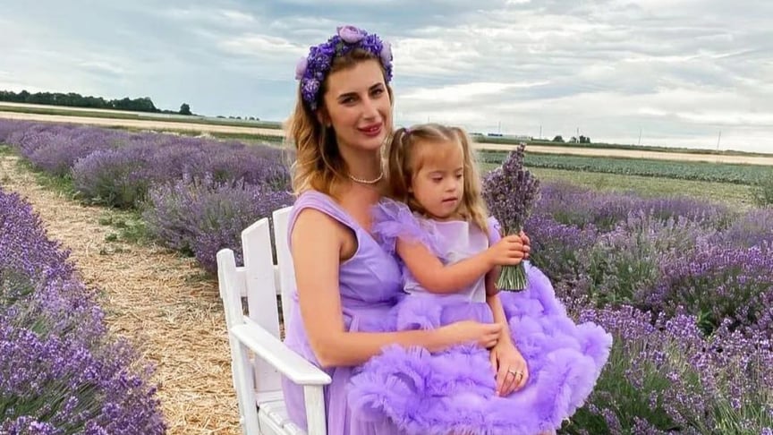 Ирина Дмитриева вместе с дочерью Лизой
