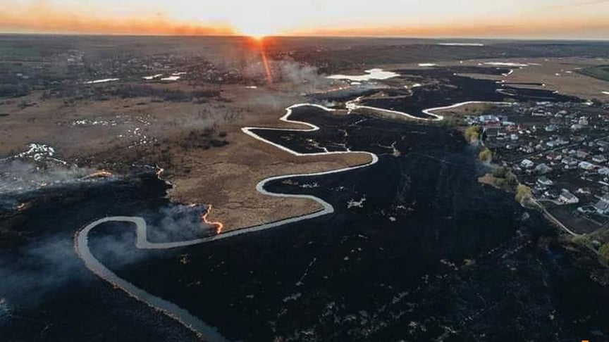 Під Тернополем 17 квітня загорівся Чистилівський орнітологічний заказник загальнодержавного значення