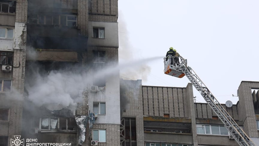 Последствия российской атаки на Днепр, 22 января 2026 года