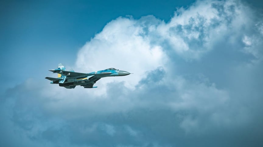 Ілюстративне фото. Український винищувач Су-27