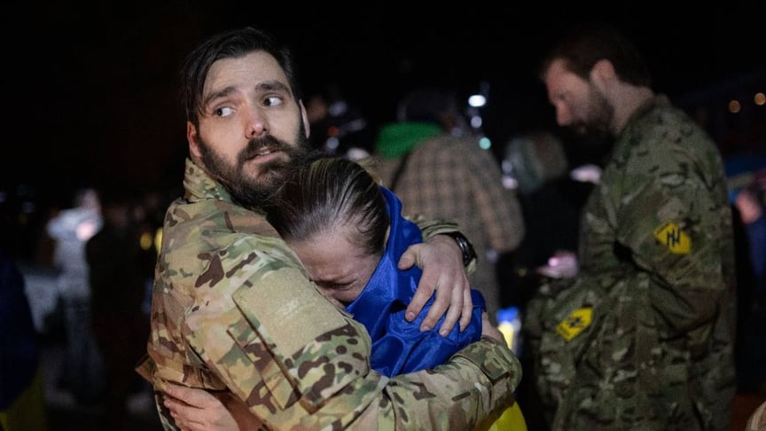 Зустріч звільнених із російського полону жінок